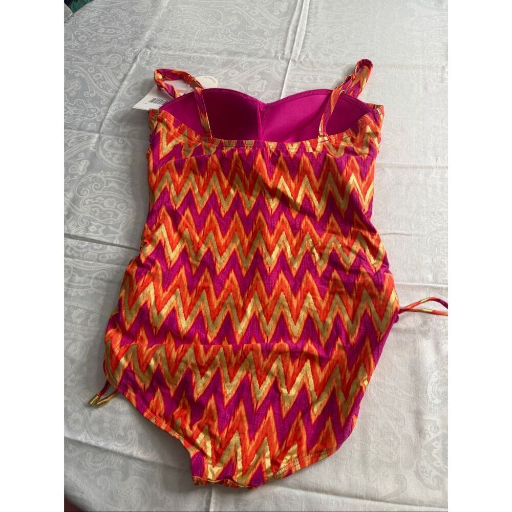 NWT Contours By Coco Reef Shapemaker Swimwear One Piece Swimsuit Size 16/40C - Picture 4 of 5